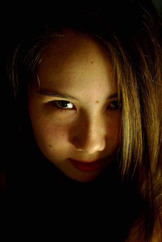 Female model photo shoot of Ha Ki by Eye of Sicari in Jose's dungeon of doom!
