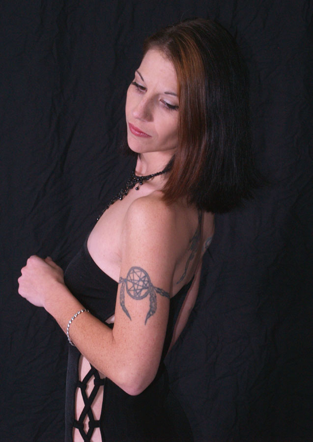 Female model photo shoot of Collett in Studio in High-Point, NC