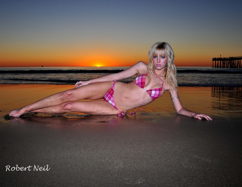 Male model photo shoot of Robert  Neil in Hermosa Beach on a warm January!
