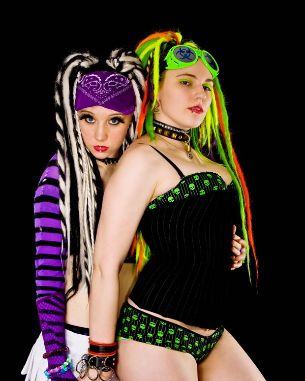 Female model photo shoot of cybermorphine and FiernaWeary by Benjamin Lambert in CLUBHOUSE