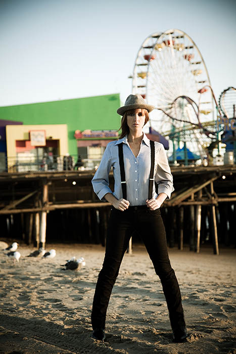 Female model photo shoot of Kelsie Brothers and MeganWescott in Santa Monica Pier