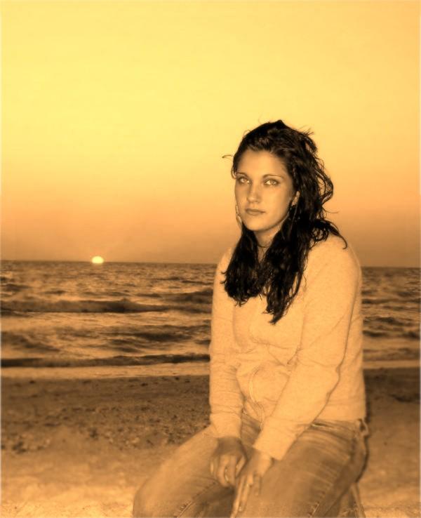 Female model photo shoot of Emmy Honeyman in Naples Beach- Naples, Fl.