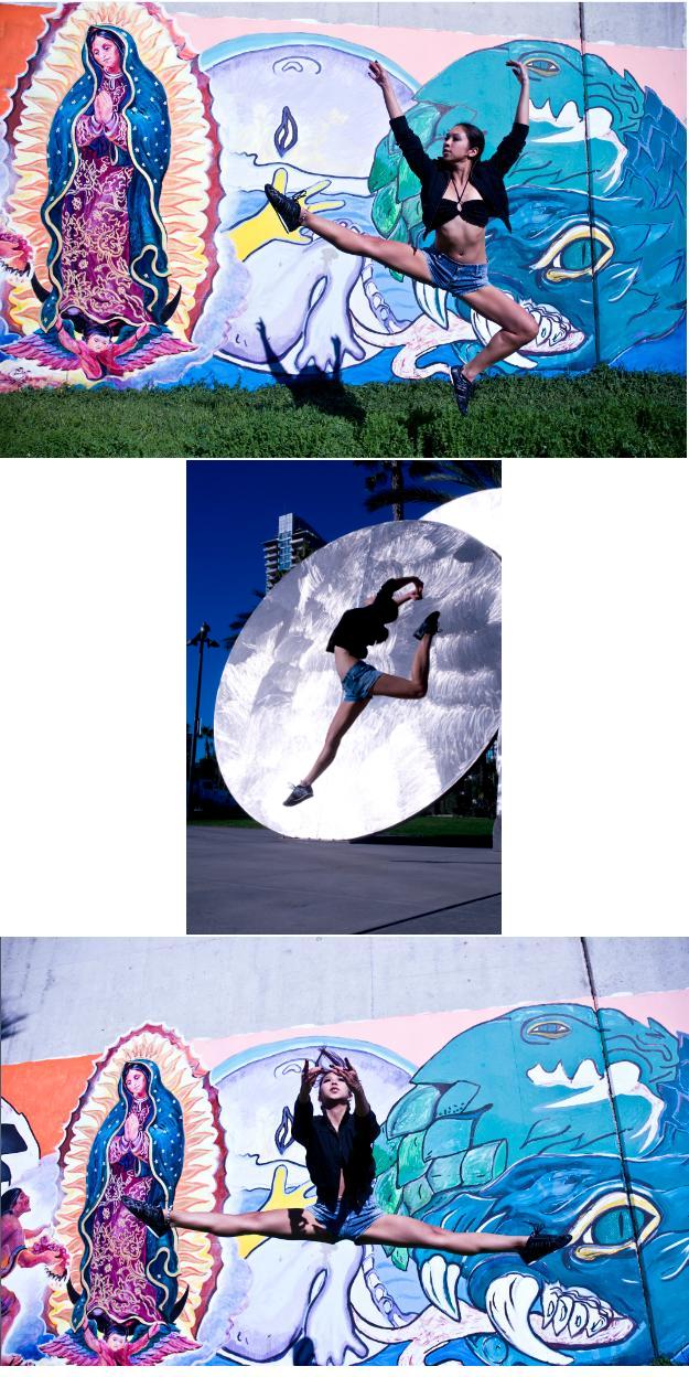 Female model photo shoot of L I V I by Urak Photography in Chicano Park and Downtown San Diego