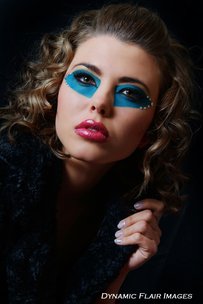 Female model photo shoot of charCOLE makeup