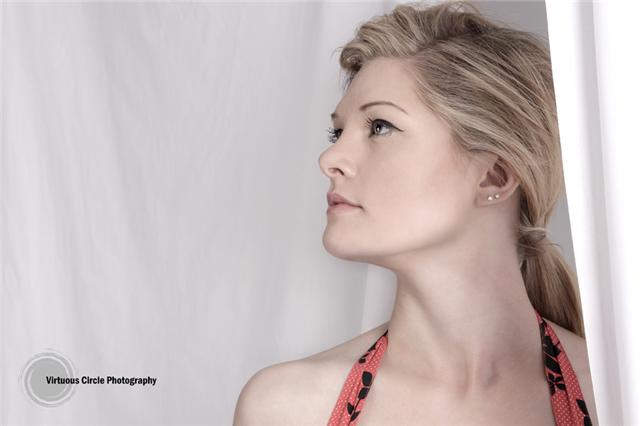 Female model photo shoot of Louise Ann by Burn Out Bright in Birmingham, makeup by Holleigh Gallon