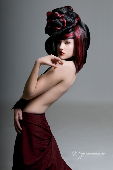 Female model photo shoot of Kerizma and waterbones by MBernal, hair styled by Kerizma