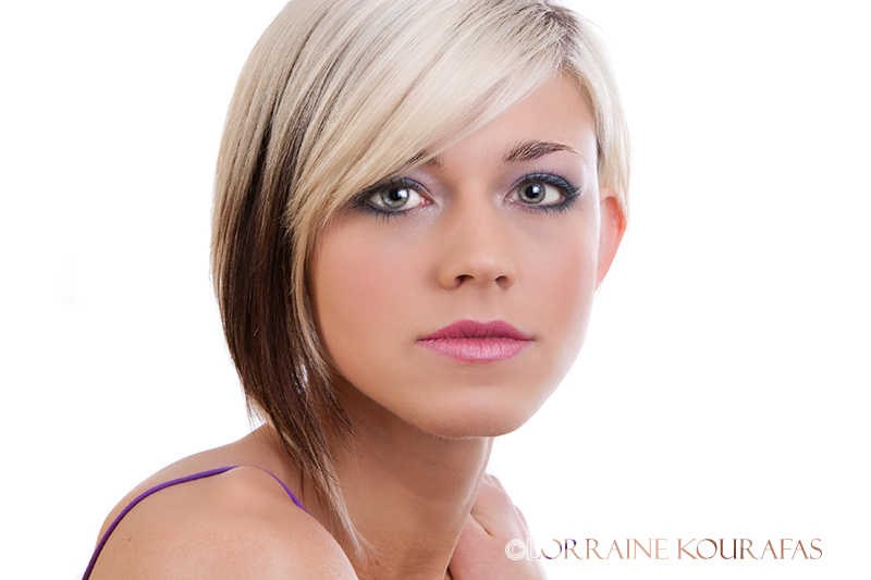 Female model photo shoot of Kourafas Photography and Cassie Casanova, makeup by Sam Christensen