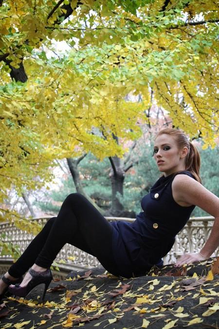 Female model photo shoot of LaceyRose by Maekr in Central Park, NY