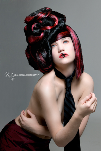 Female model photo shoot of waterbones by MBernal, hair styled by Kerizma