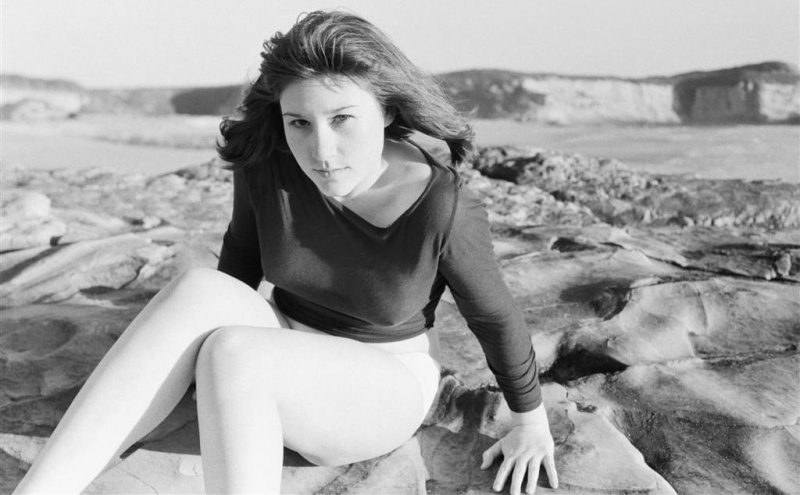 Female model photo shoot of April Bennett in Laguna Creek Beach; Santa Cruz County, CA