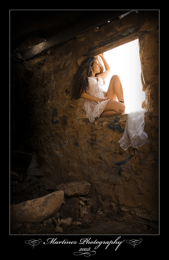 Female model photo shoot of Mizra Belle by  Martinez Photography in Baylor Canyon