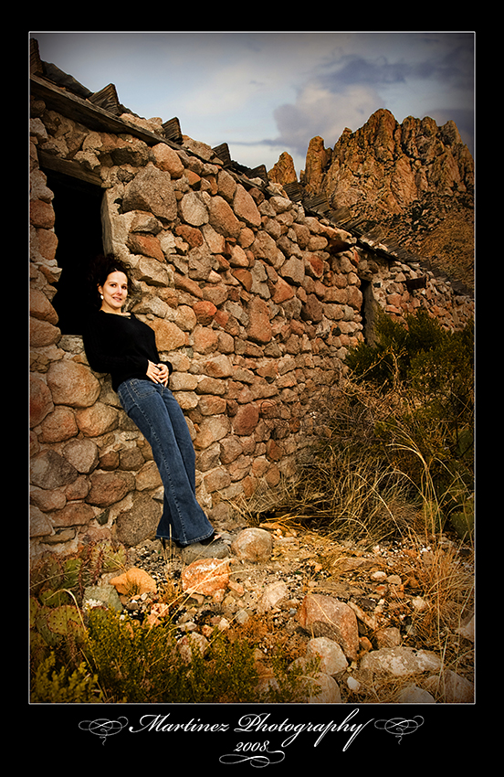 Female model photo shoot of Mizra Belle by  Martinez Photography in Baylor Canyon