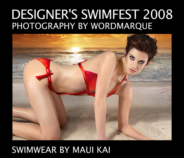 Female model photo shoot of Swimfest -- Maui Kai