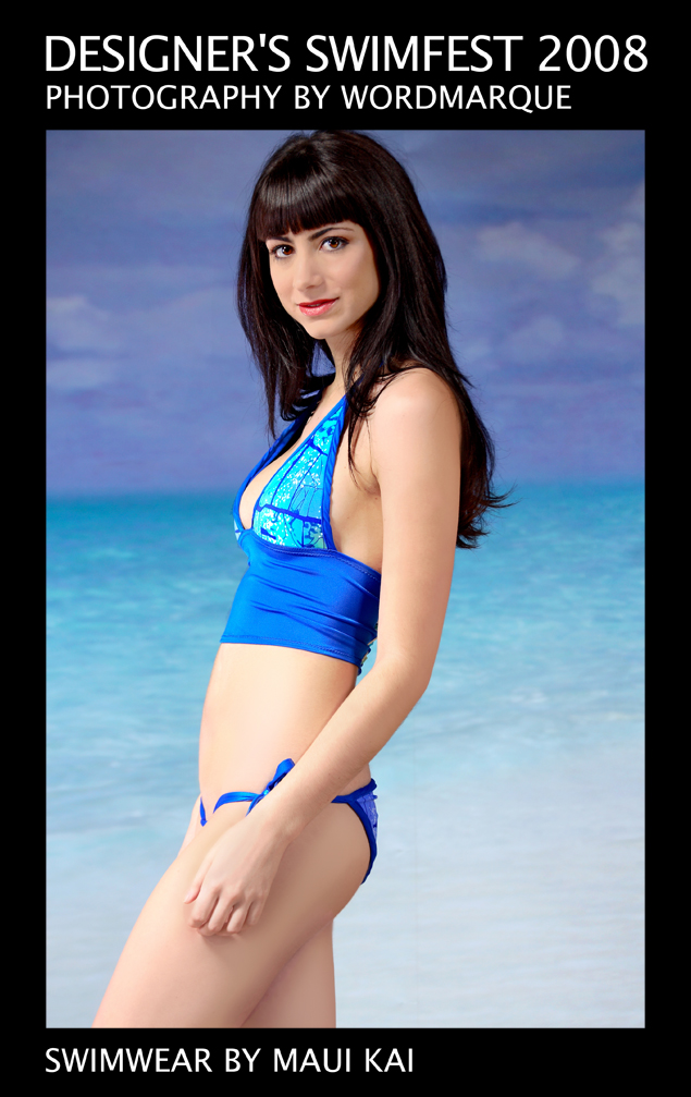 Female model photo shoot of Swimfest -- Maui Kai