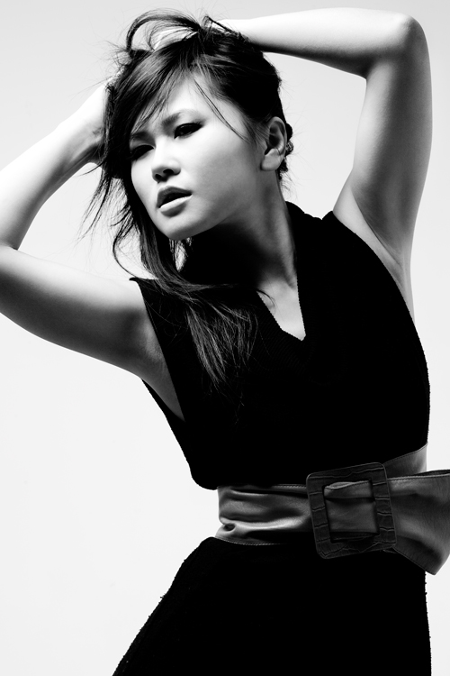Female model photo shoot of Hanffy Liao by Greg Cunningham in SPA studio, makeup by Hanffy