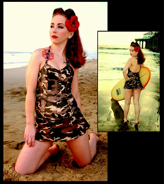 Female model photo shoot of TNT Tauna in Manhattan Beach, CA, wardrobe styled by BBD Swim