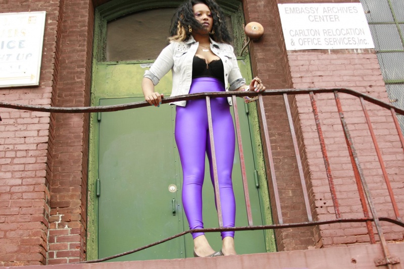 Female model photo shoot of PEPPER-COMPINC in Dumbo/ Brooklyn