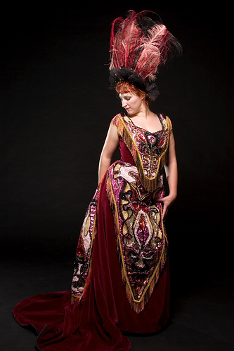Female model photo shoot of Jezebel Sinfell in Landes Costumes