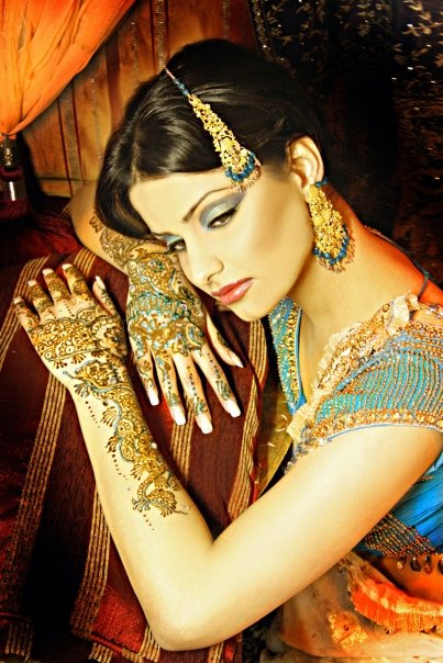 Female model photo shoot of Jazz Kaur, makeup by Sarah Janjua