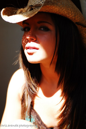Female model photo shoot of Candy Brewer in chris aranda studio