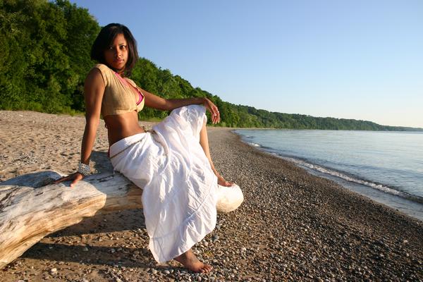 Female model photo shoot of AlexzandriaS in Lake Michigan