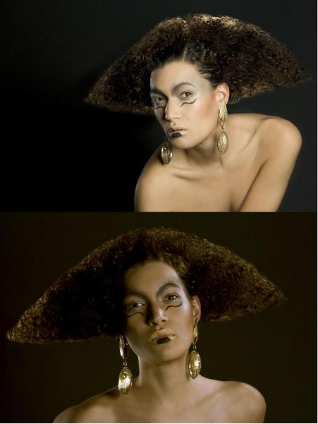 Female model photo shoot of Yoki Martin by Catherine Asanov, makeup by MARAZ makeup and hair