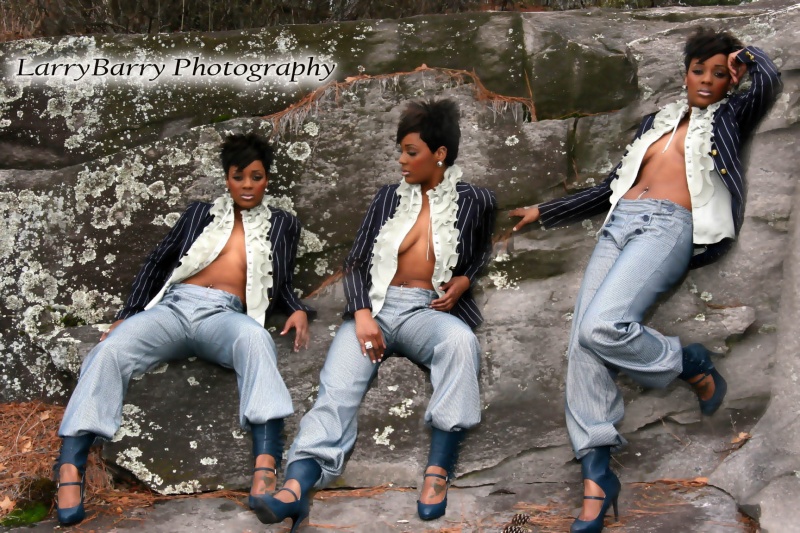 Male and Female model photo shoot of LarryBarry Studios and LaTeshia-B in Stone Mnt GA 