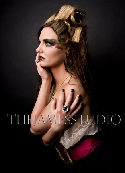 Female model photo shoot of Melinda Jo by thejamesstudio in Denver, CO, makeup by Diana Laree