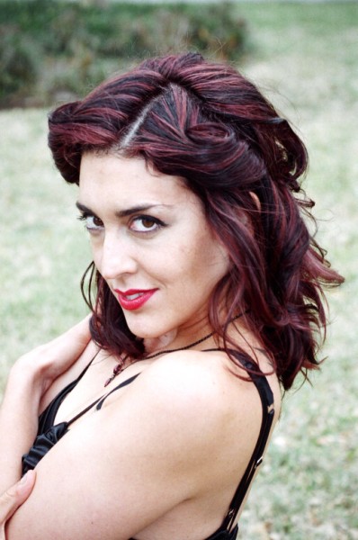 Female model photo shoot of Lisa Darkhawk by Rachelle Hernandez, hair styled by Noel Designs and Hair