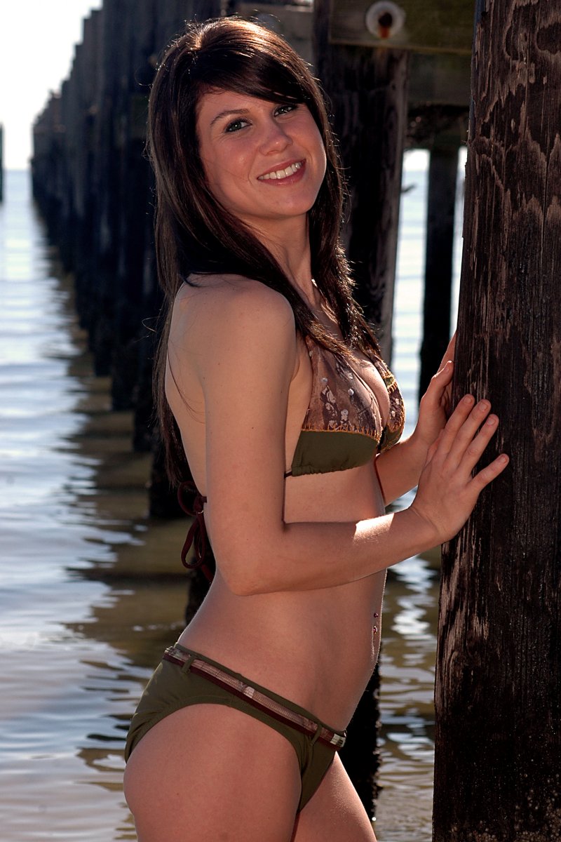 Female model photo shoot of Miss Brandi ATC by George Dunn in Biloxi Beach