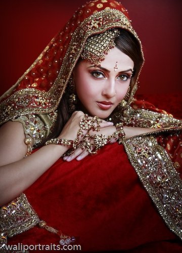 Female model photo shoot of Wanias bridals