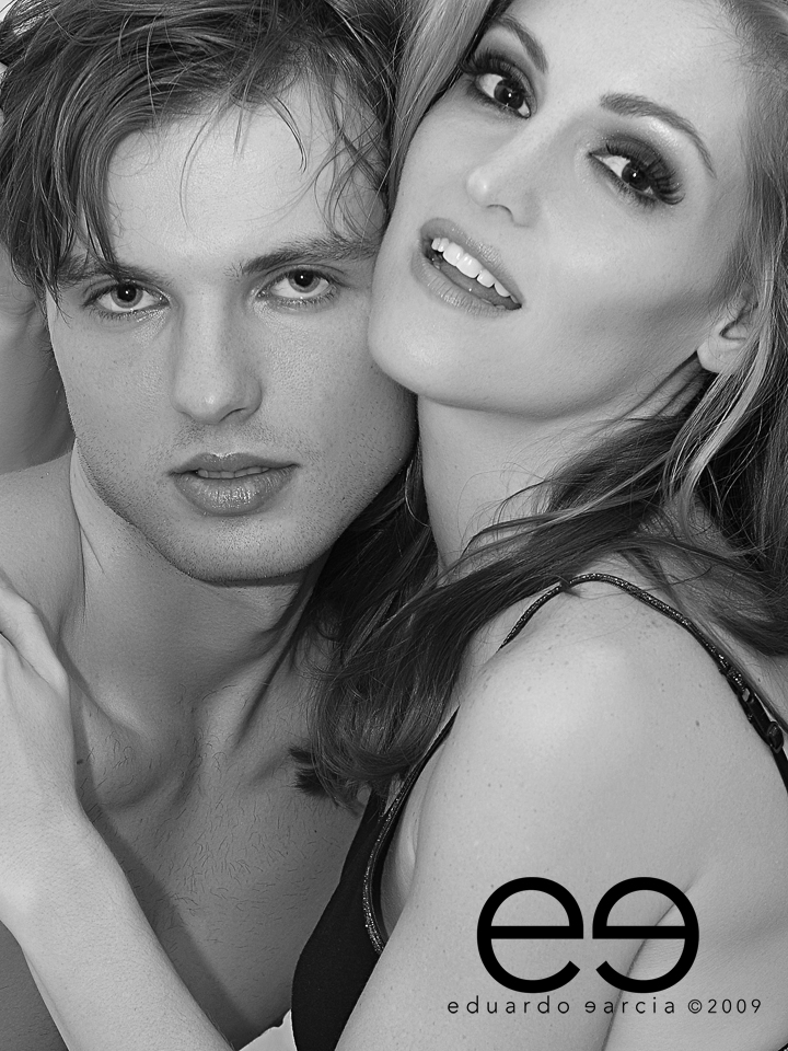 Female and Male model photo shoot of ShannonGros and Dominik Burget by eg in Miami, makeup by Miriam Behar