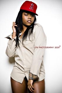 Female model photo shoot of A Latrice by CFK Photography, makeup by Jia Artisrty