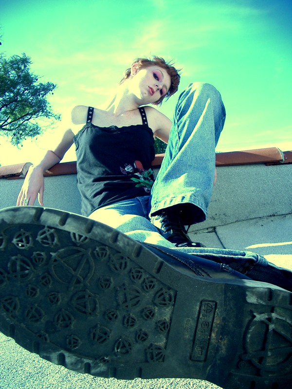 Female model photo shoot of Genevieve Richards and Jasmine D Taylor in My rooftop. :D
