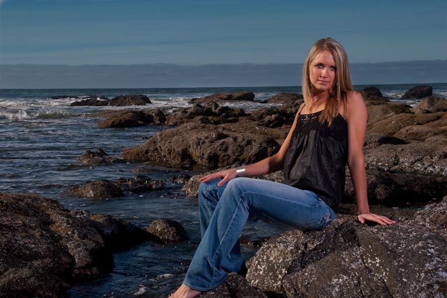 Female model photo shoot of Marcy R in Lincoln City Oregon