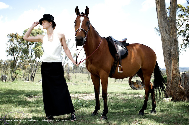 Female model photo shoot of RedSonja by BlackRose Photography in Tillbuster, Armidale