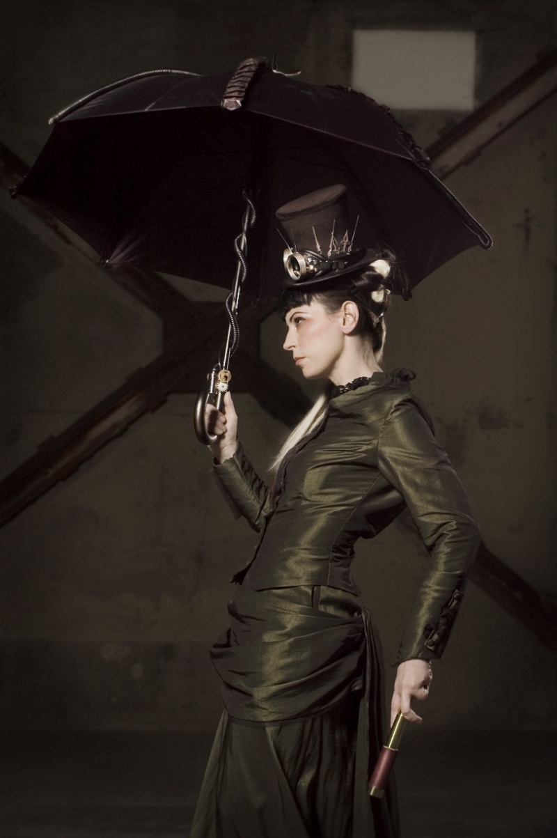 Female model photo shoot of Clockwork Couture