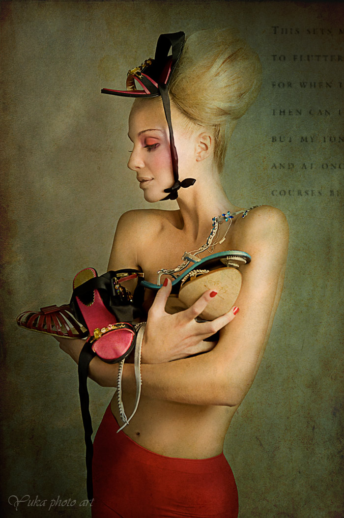 Female model photo shoot of Yuka Photo Art and Brooke Buttles, makeup by Anna Malskaya