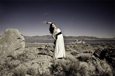 Female model photo shoot of Diana Allred in Pyramid Lake, NV
