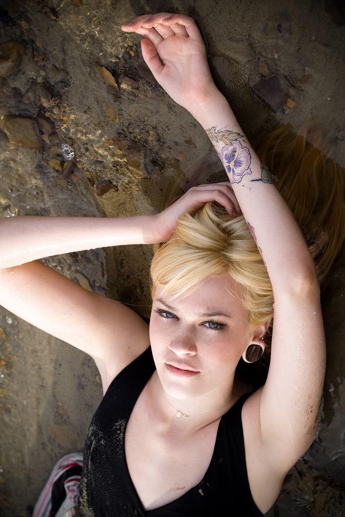 Female model photo shoot of Hannah Vargo by shurie in piru, california, makeup by Dana Lauren MUA