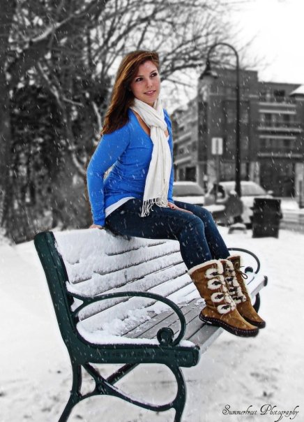 Female model photo shoot of Genevieve Cousineau in Downtown Traverse City