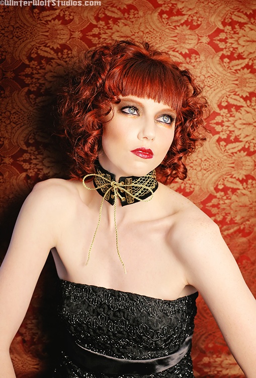 Female model photo shoot of Miss Emma by WinterWolf Studios, clothing designed by Karen von Oppen