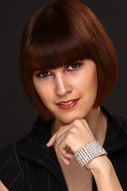 Female model photo shoot of MissMeli by PHOKIS Studios, hair styled by David C Scott Hair 