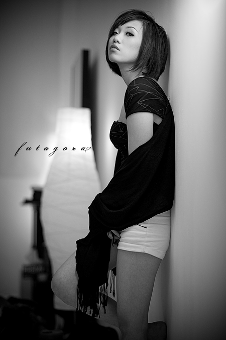 Female model photo shoot of IvoneChou in Futagoza studio