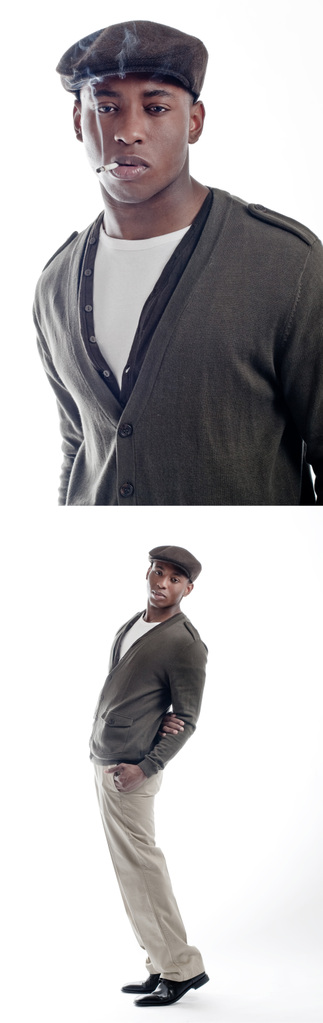 Male model photo shoot of Maurice Mallard by Mike White Photo, makeup by KING  the MUA