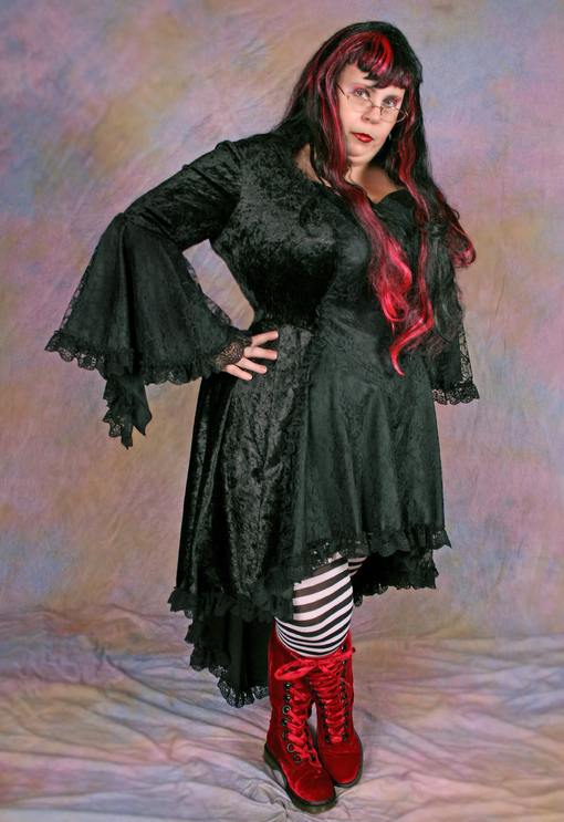 Female model photo shoot of gothbaby by Beltane Photography in Studio