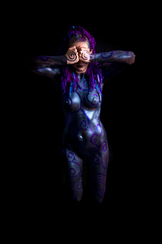 Female model photo shoot of Infidel Images-Body Art and mariposa9365 in Waukesha, WI