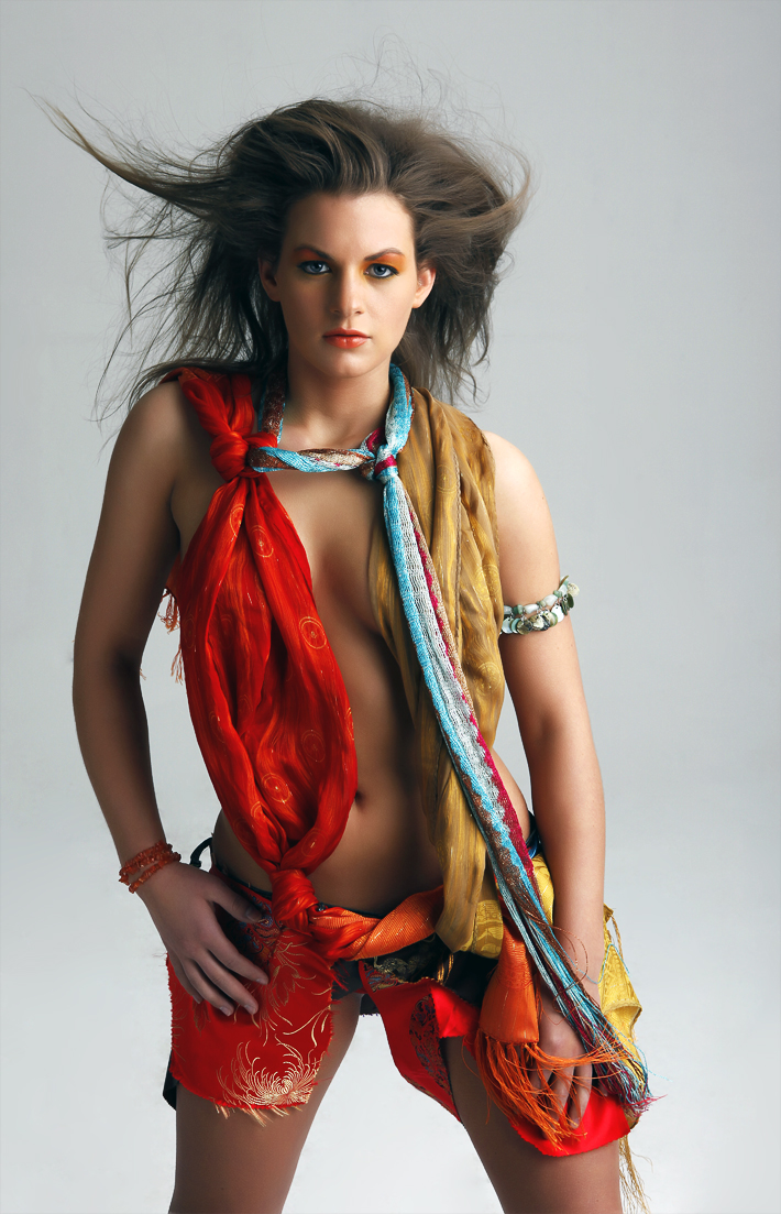 Female model photo shoot of Miah Mason by Kevan Bowers, makeup by KLF Makeup