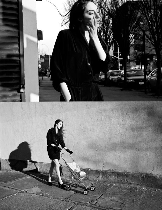 Male and Female model photo shoot of Daniel Edward  and Nusya in Williamsburg, BK, wardrobe styled by LOOK LOOK Studios, makeup by Samantha Lau