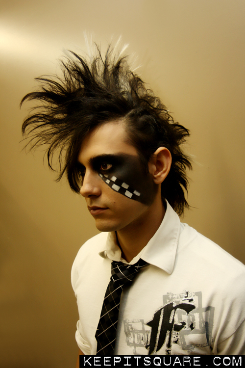 Male model photo shoot of _MADHATTER_, makeup by BAD POSSE MAKEUP